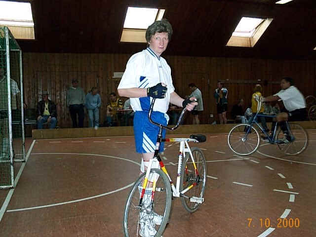 Radballspieler Thomas Zimmermann